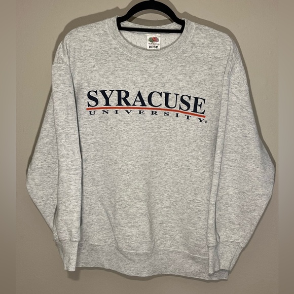 Vintage Syracuse University Sweatshirt Fruit Of The Loom USA Made Mens Large (G) - Picture 1 of 10